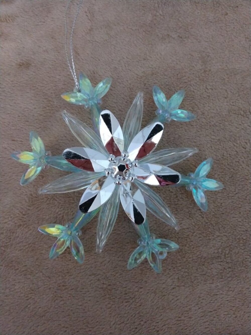 Bath & Body Works Crystal Snowflake Candle Topper Magnetic Ornament For 3-Wick